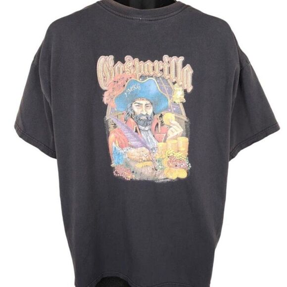 Vintage Other - Vintage Gasparilla Pirate Festival T Shirt Mens Size XL Black Y2K Tampa Florida